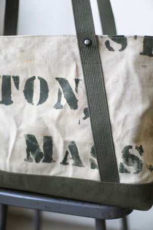1940's era Salvaged USN Canvas Tote Bag
