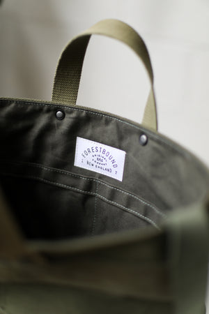 1940's era Salvaged Canvas Tote Bag
