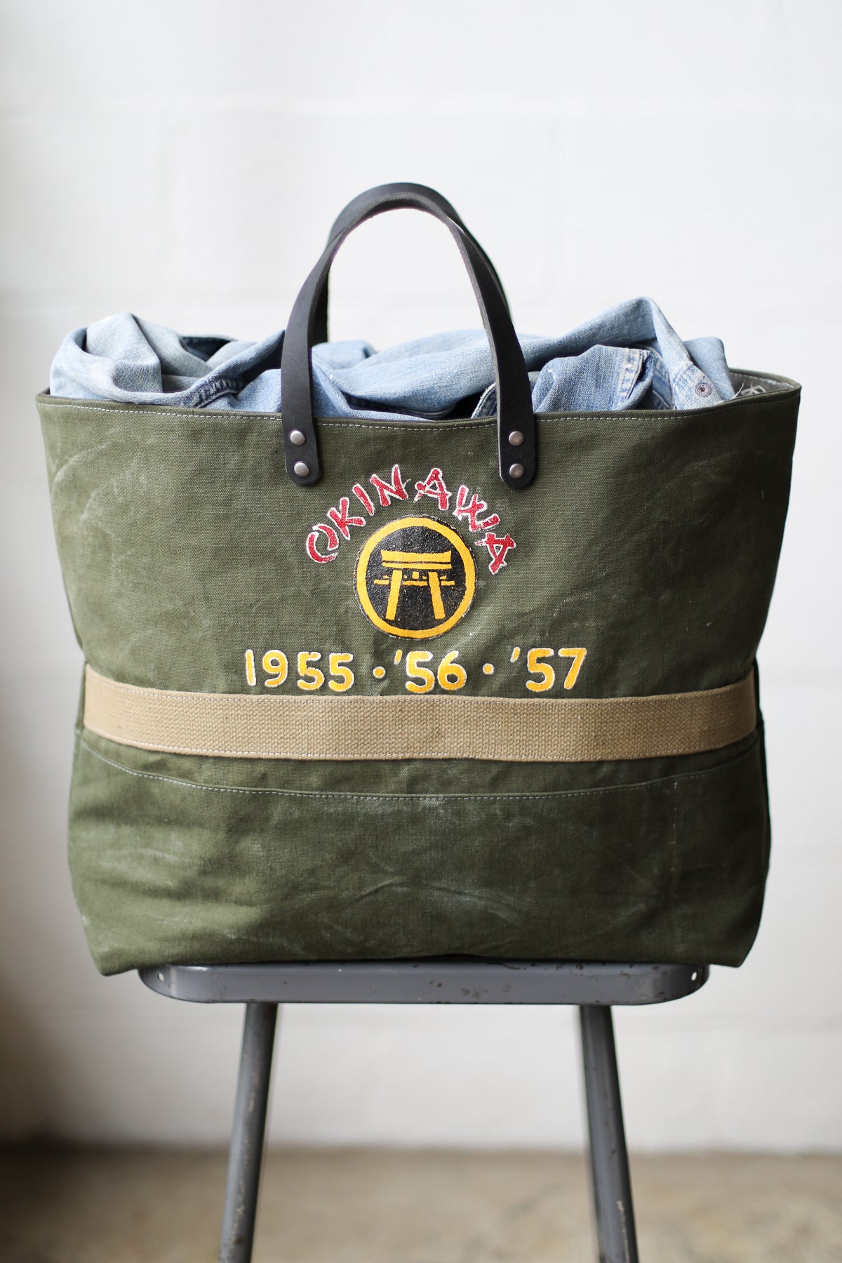 1950's era Salvaged Military Canvas Tote Bag – FORESTBOUND