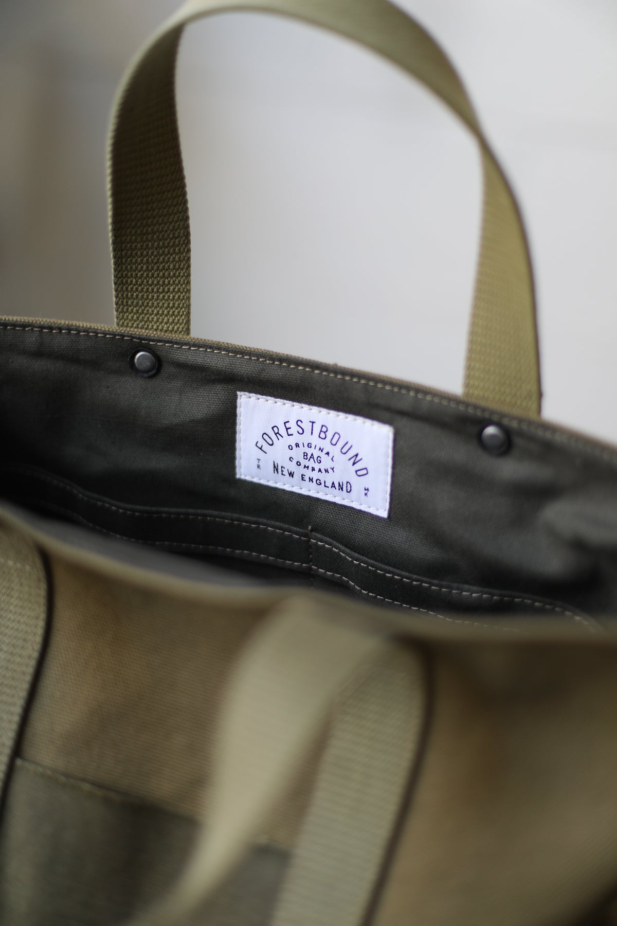 WWII era Salvaged Canvas Tote Bag
