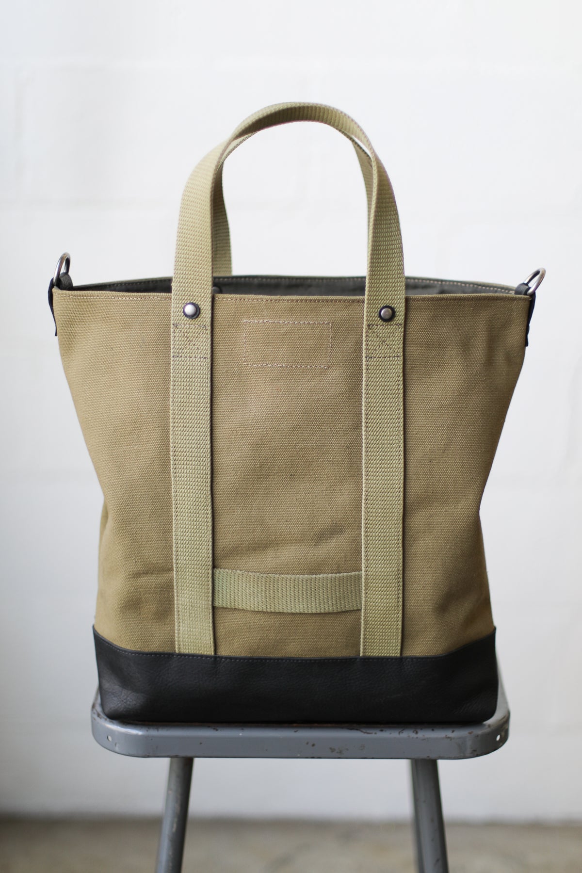 WWII era Salvaged Canvas Tote Bag