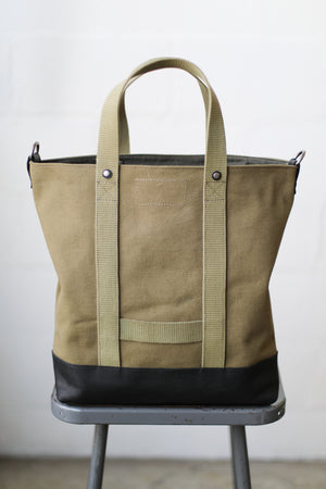 WWII era Salvaged Canvas Tote Bag