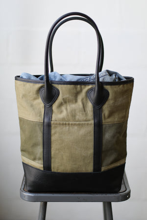 WWII era Salvaged Canvas Tote Bag