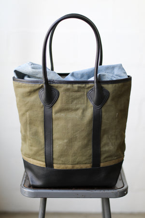 WWII era Salvaged Canvas Tote Bag