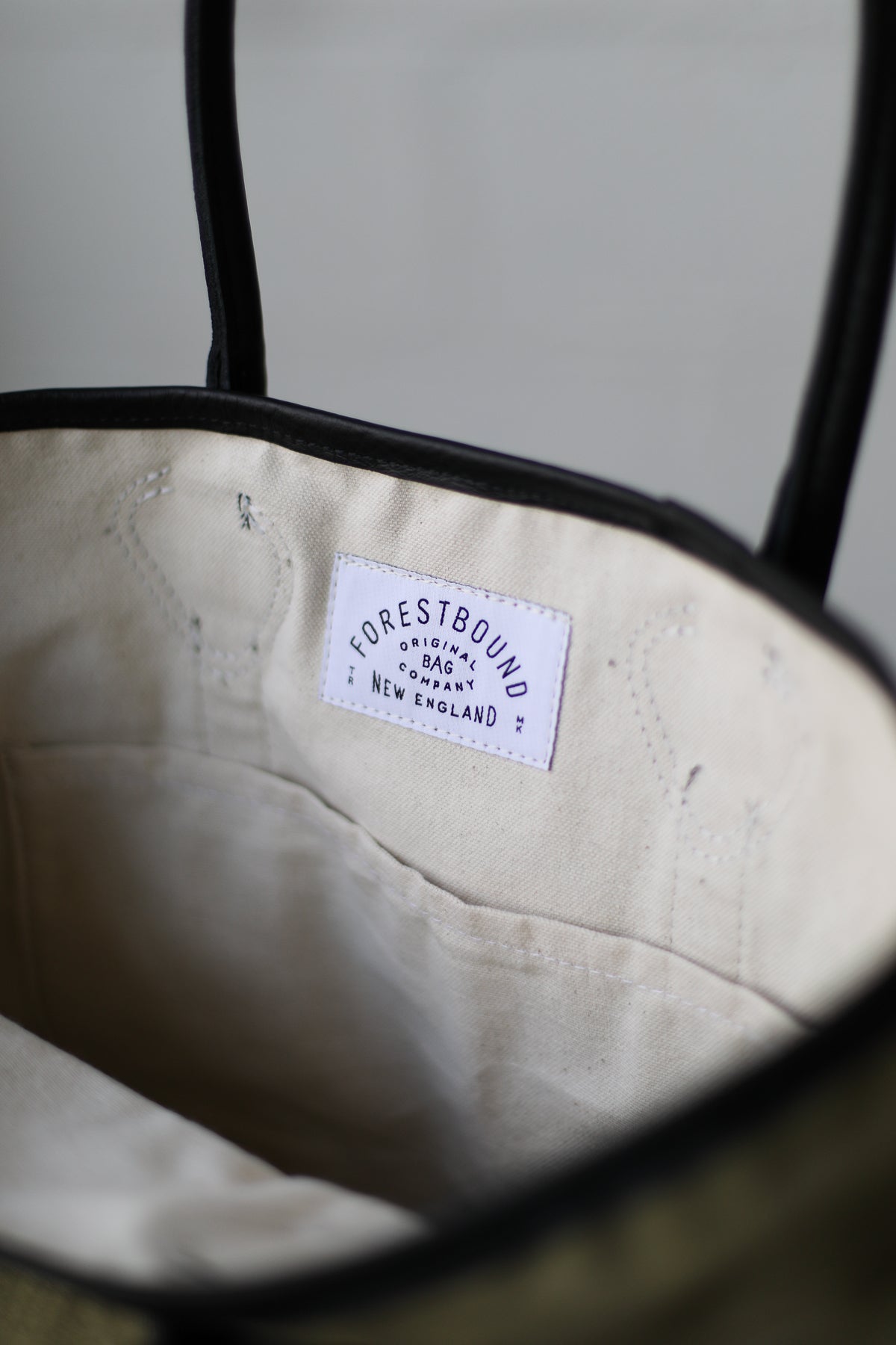 WWII era Salvaged Canvas Tote Bag
