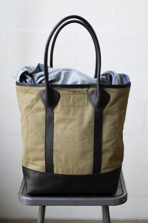 WWII era Salvaged Canvas Tote Bag
