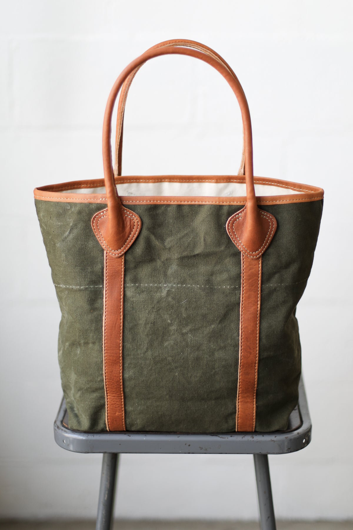 WWII era Salvaged Canvas Tote Bag