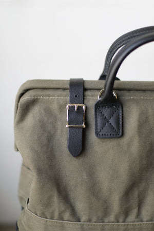 WWII era Salvaged Canvas Carryall