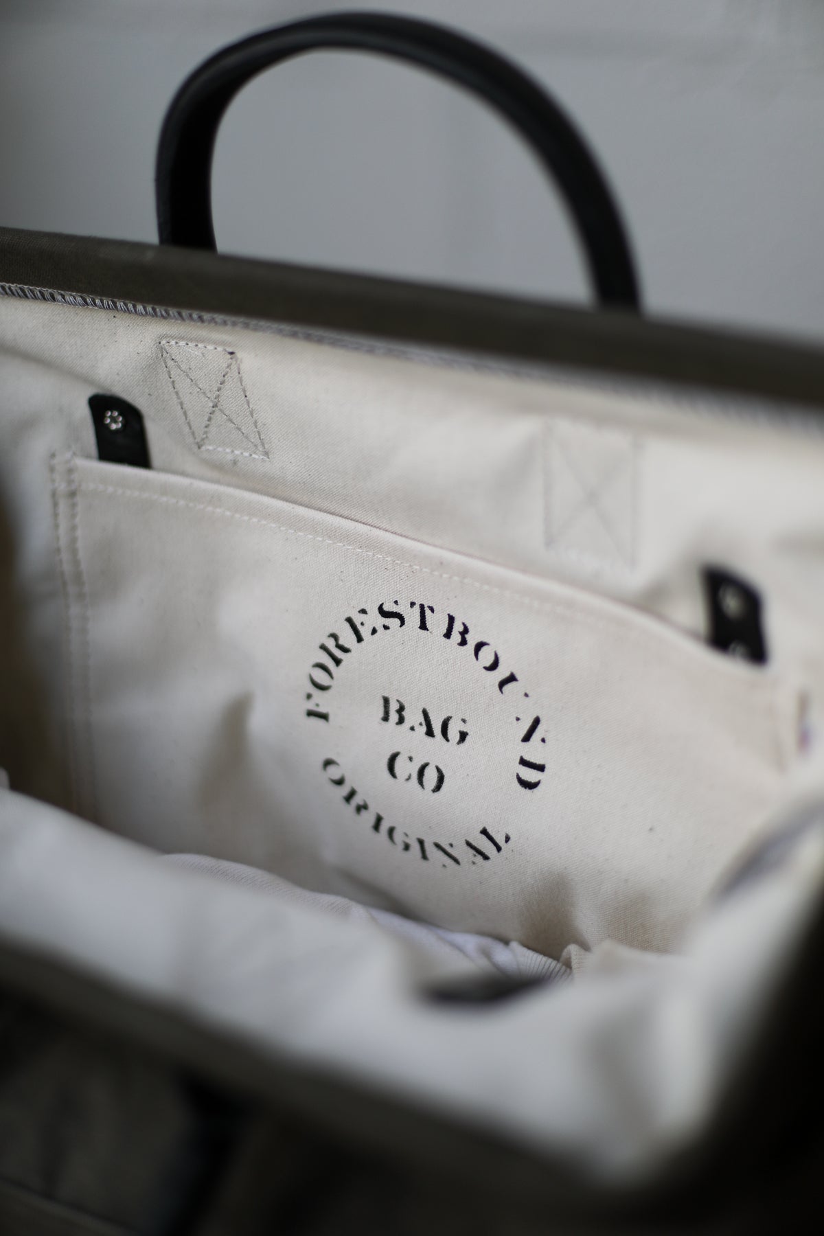 WWII era Salvaged Canvas Carryall