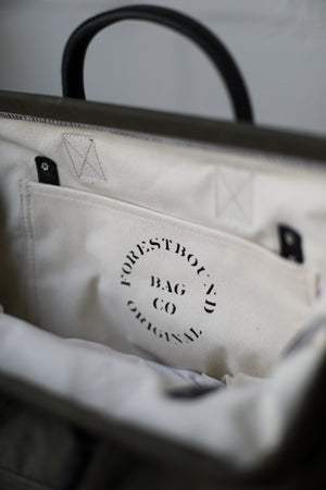 WWII era Salvaged Canvas Carryall
