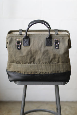 WWII era Salvaged Canvas Carryall
