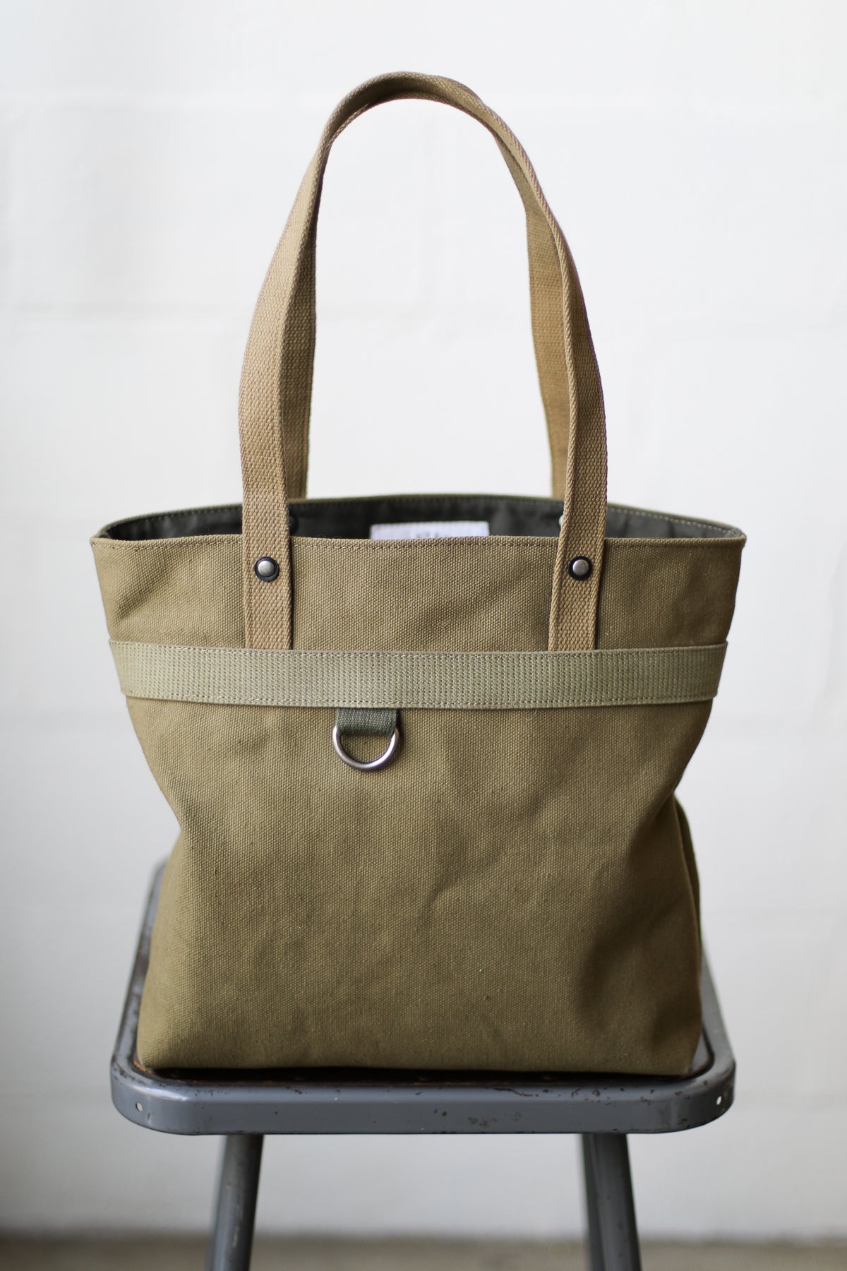 WWII era Salvaged Canvas Tote Bag