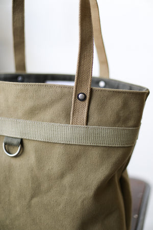 WWII era Salvaged Canvas Tote Bag
