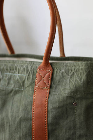 WWII era Salvaged Canvas Tote Bag