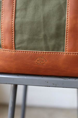 WWII era Salvaged Canvas Tote Bag