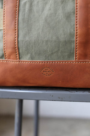 WWII era Salvaged Canvas Tote Bag