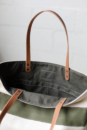 1940's era Salvaged Feedsack Tote Bag