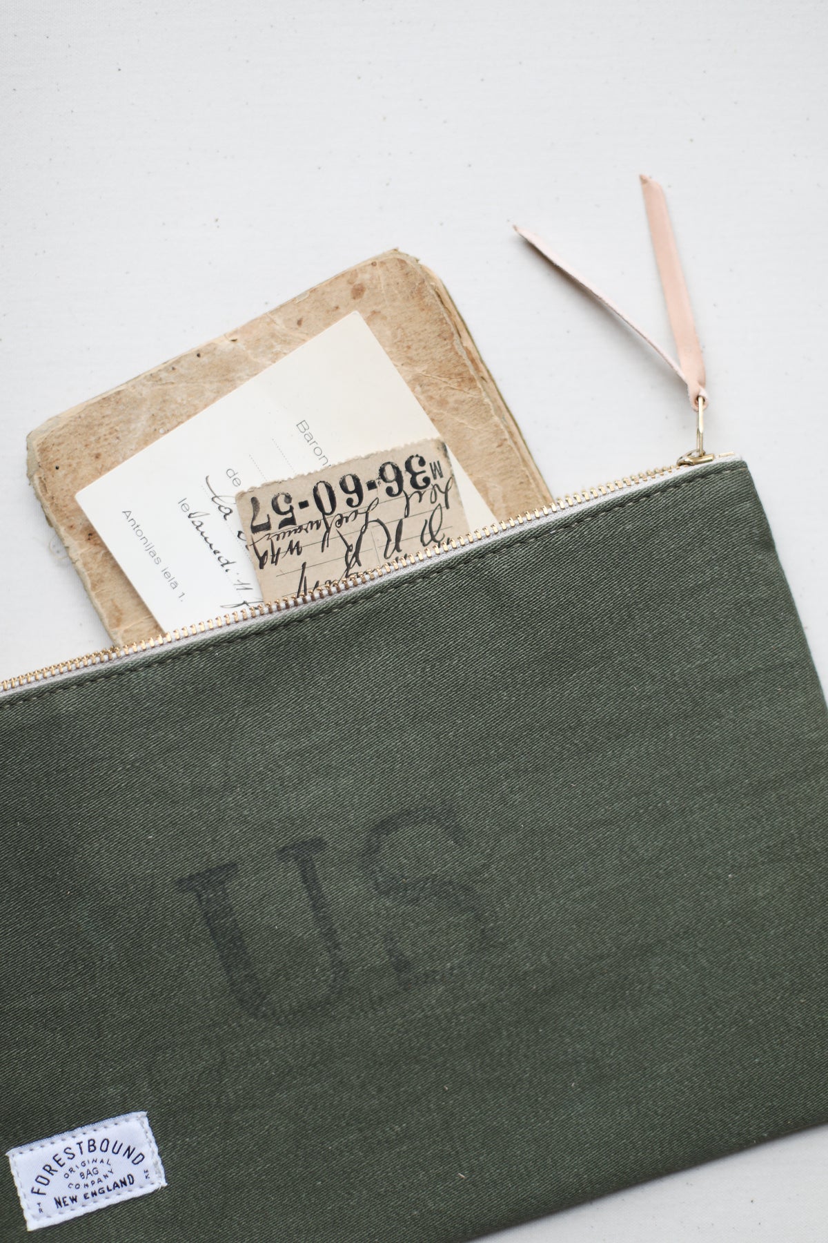 WWII era Military Canvas Utility Pouch