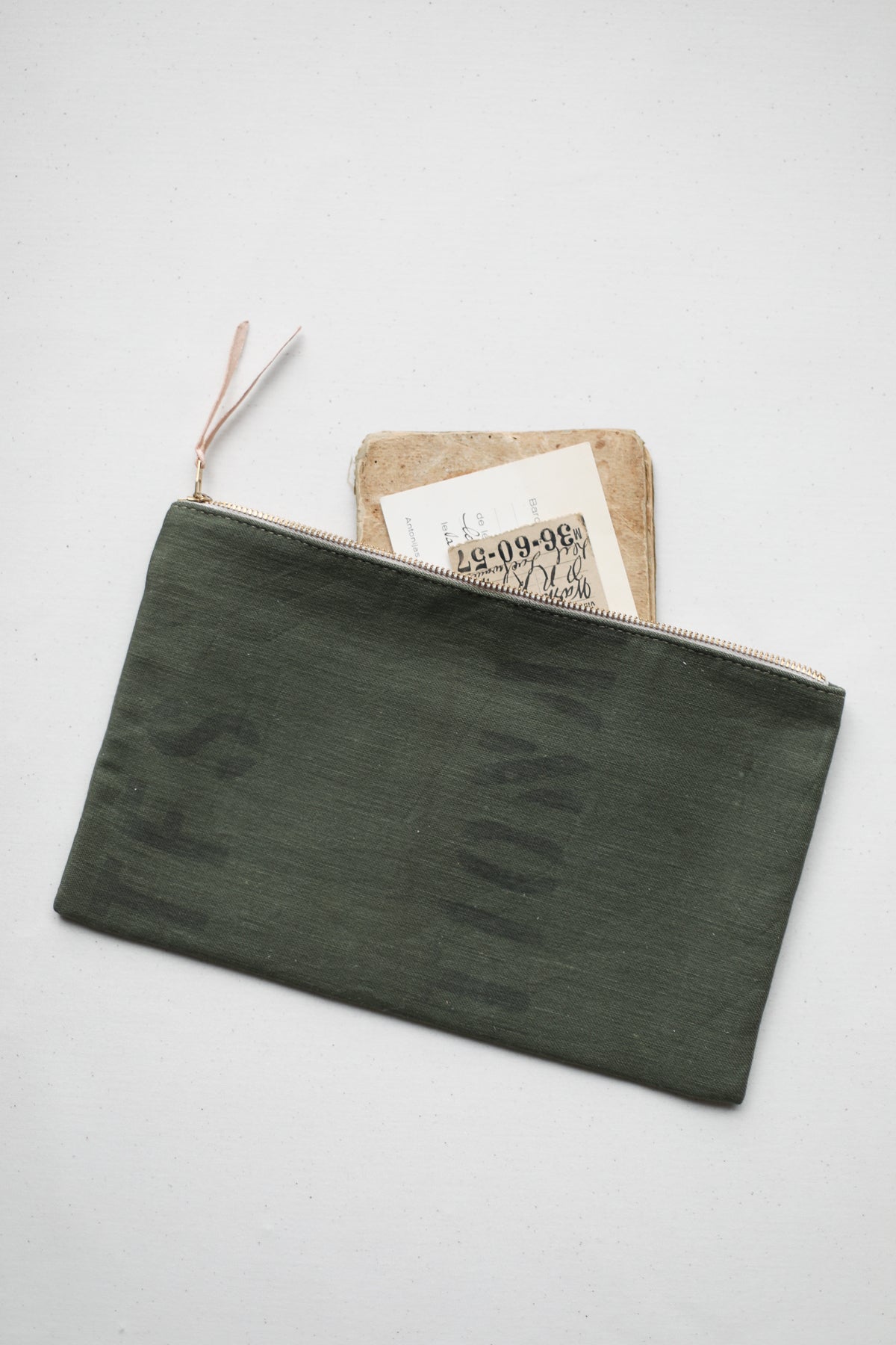 WWII era Military Canvas Utility Pouch