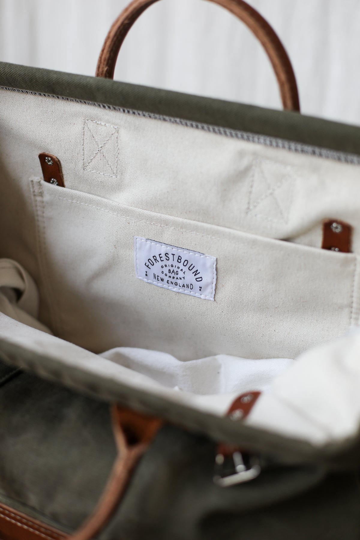 WWII era Salvaged Canvas Carryall