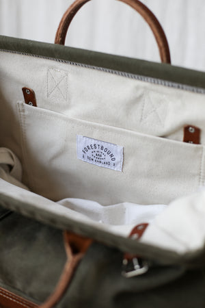 WWII era Salvaged Canvas Carryall