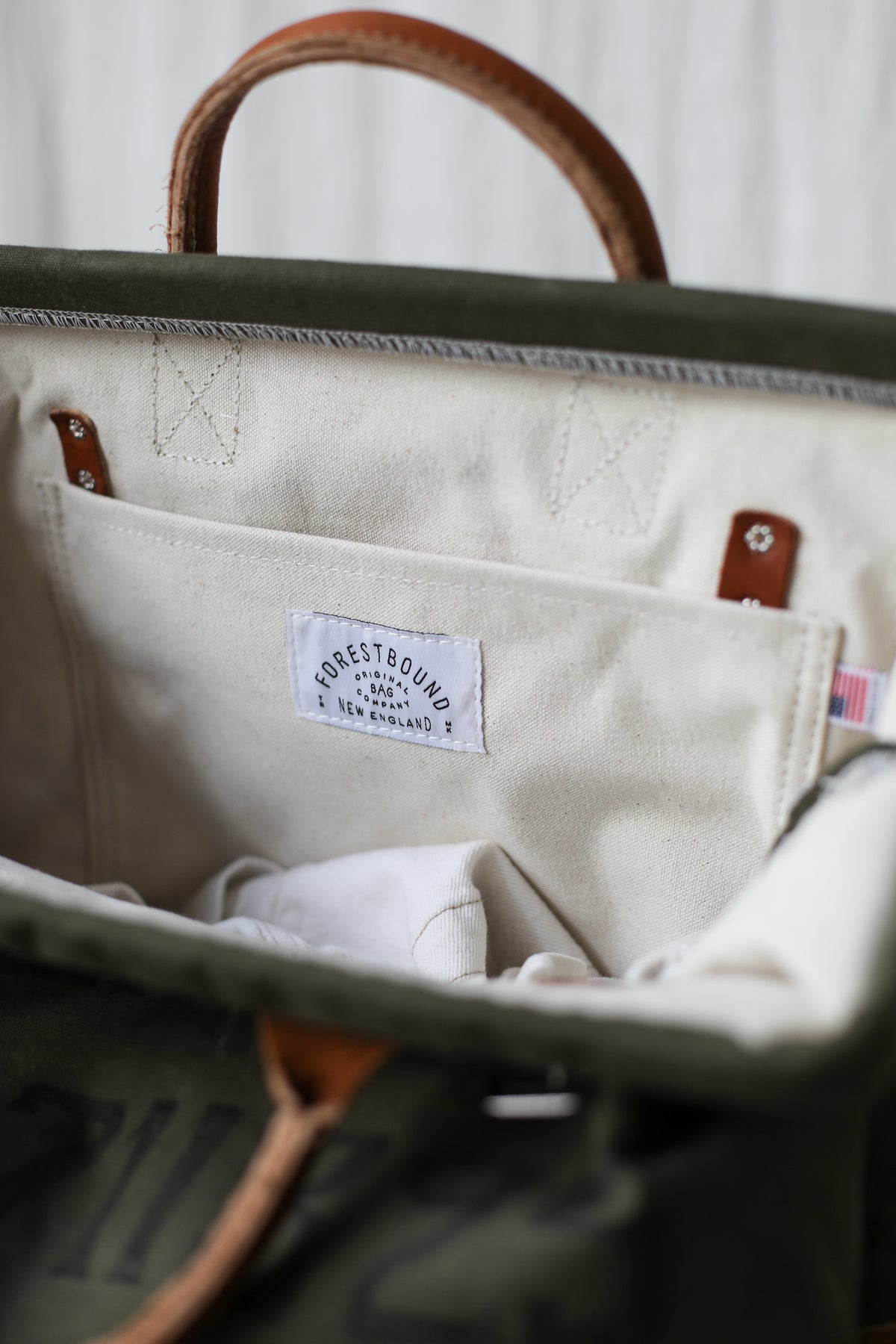WWII era Salvaged Canvas Carryall