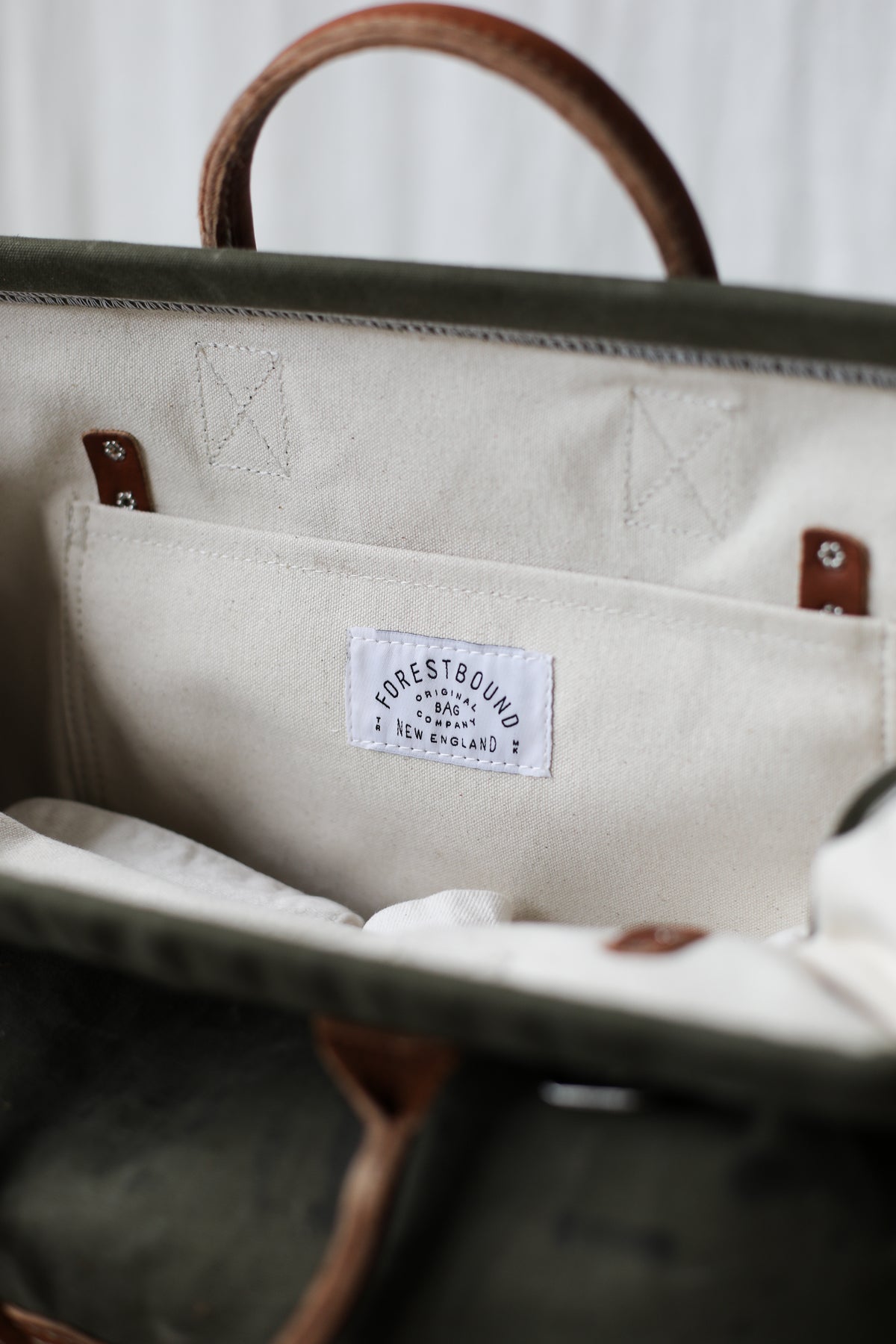 1940's era Salvaged Canvas Carryall