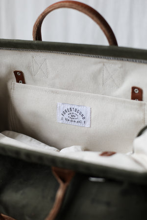 1940's era Salvaged Canvas Carryall