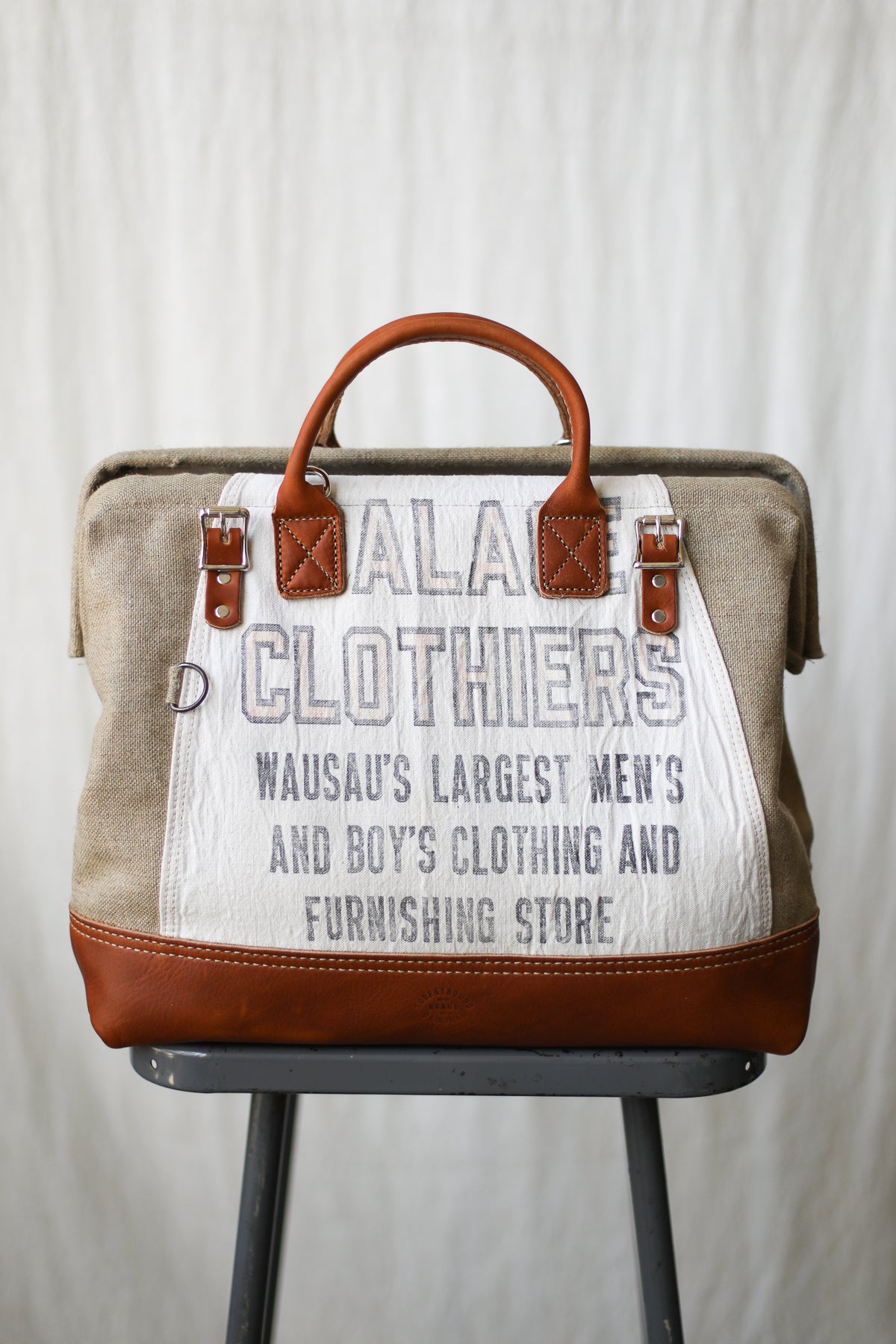 1960's era Salvaged Hemp & Work Apron Carryall