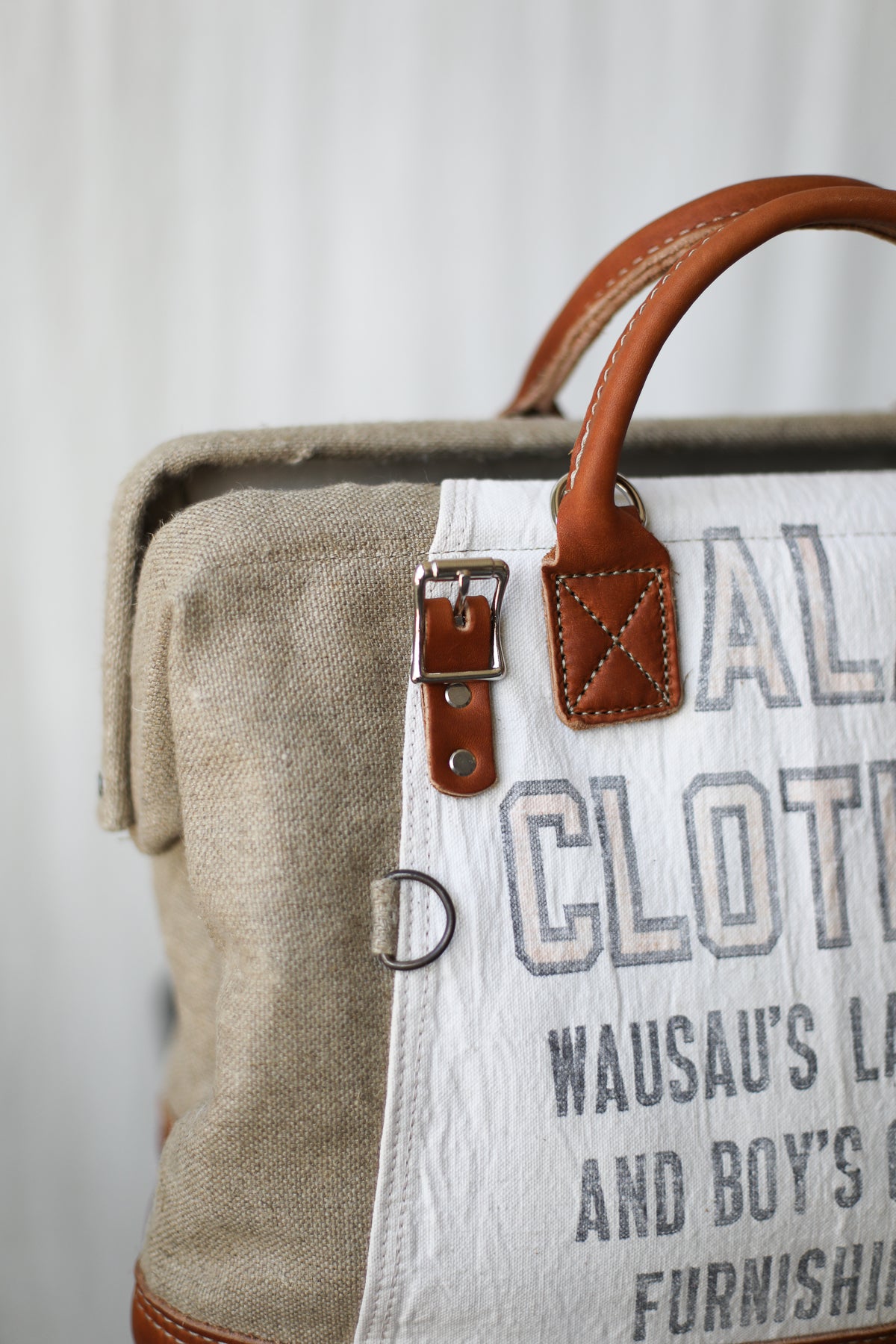 1960's era Salvaged Hemp & Work Apron Carryall