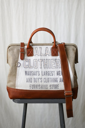1960's era Salvaged Hemp & Work Apron Carryall