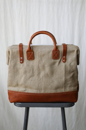 1960's era Salvaged Hemp & Work Apron Carryall