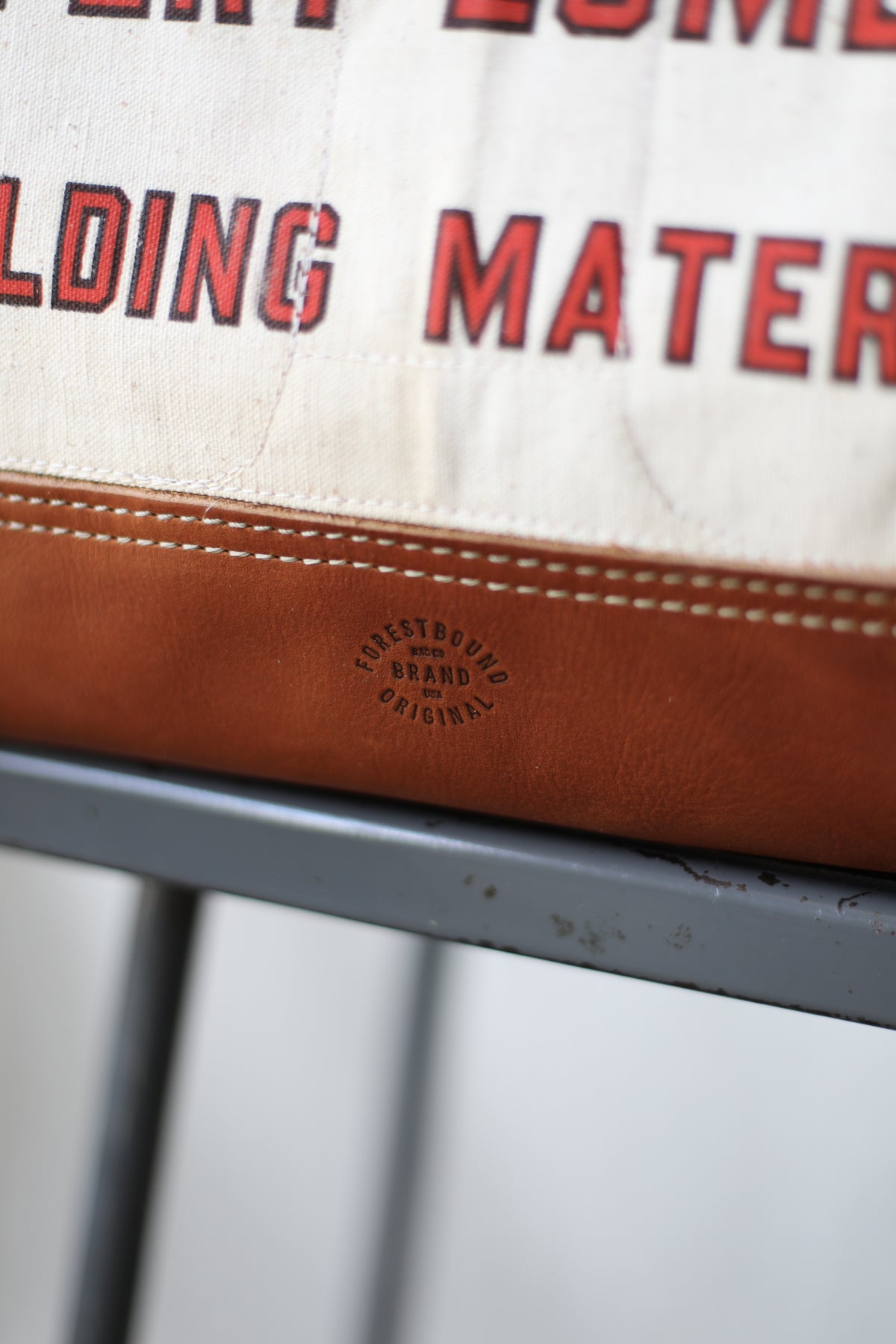 1960's era Salvaged Hemp & Lumber Apron Carryall