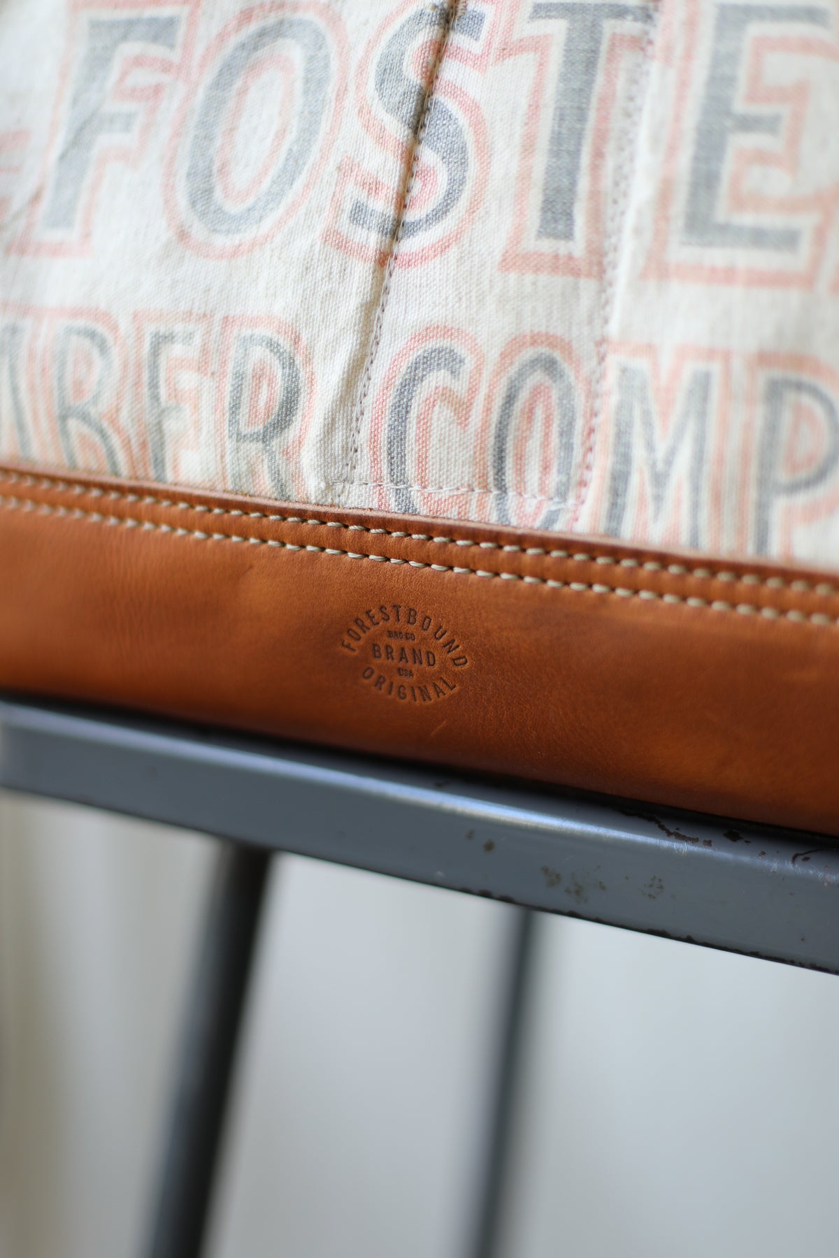 1950's era Salvaged Canvas & Lumber Apron Carryall