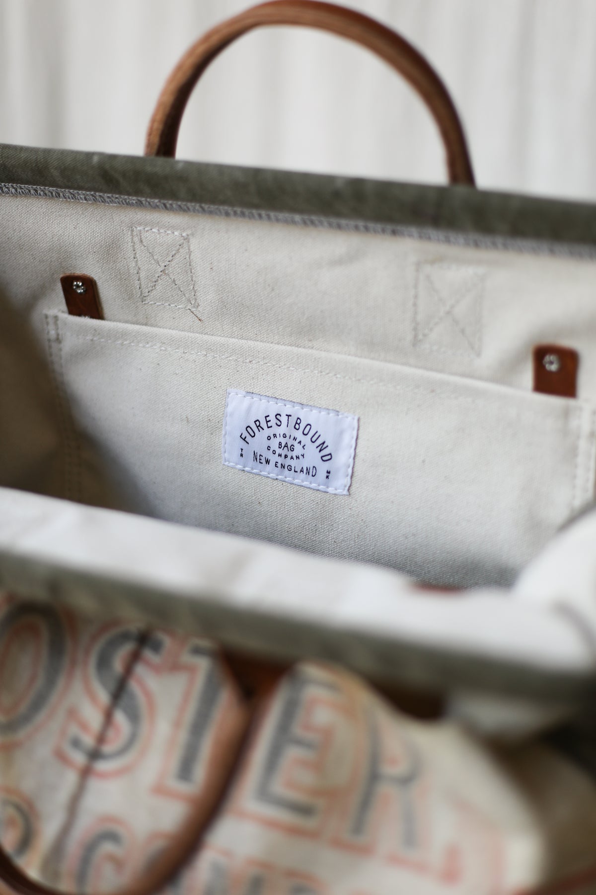1950's era Salvaged Canvas & Lumber Apron Carryall