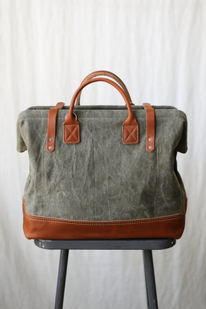 1950's era Salvaged Canvas & Lumber Apron Carryall