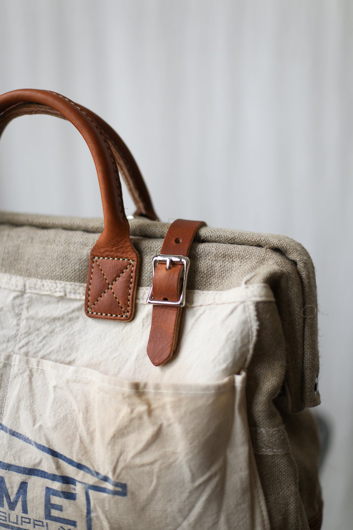 1960's era Salvaged Hemp & Lumber Apron Carryall