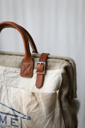 1960's era Salvaged Hemp & Lumber Apron Carryall