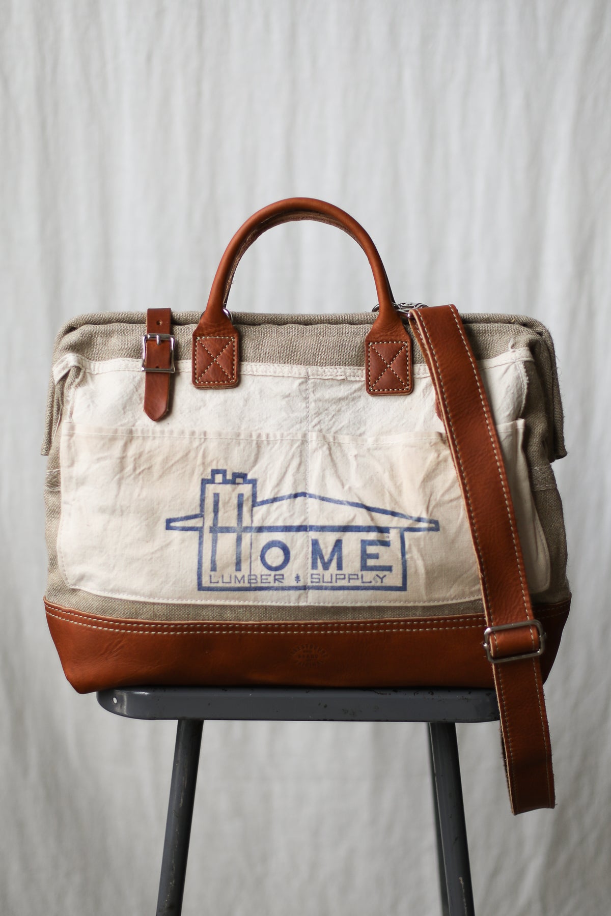 1960's era Salvaged Hemp & Lumber Apron Carryall