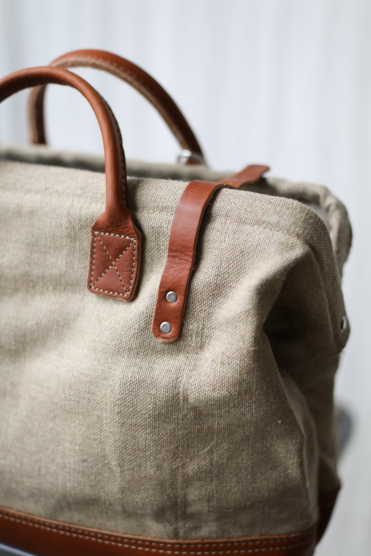 1960's era Salvaged Hemp & Lumber Apron Carryall