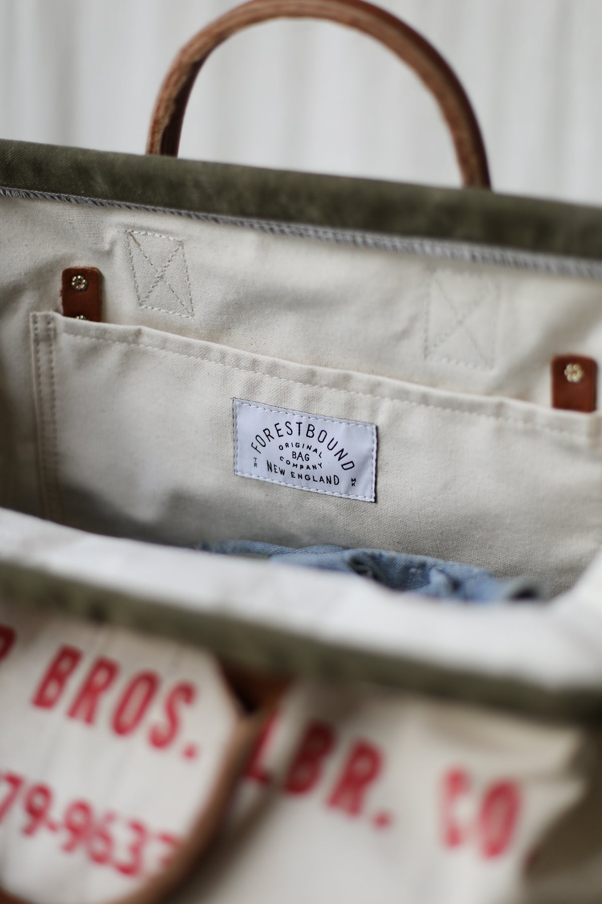 WWII era Salvaged Canvas & Lumber Apron Carryall