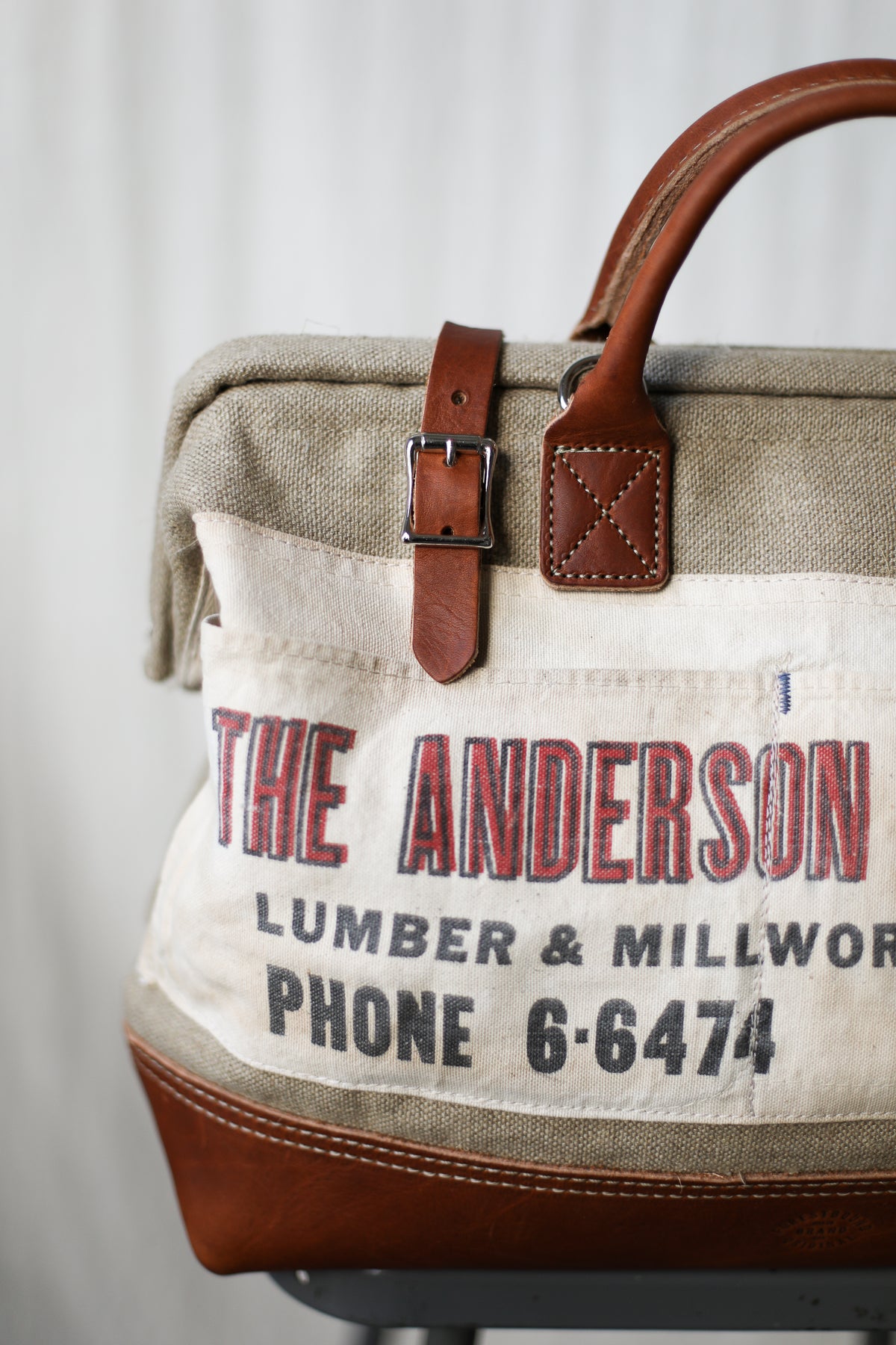 1960's era Salvaged Hemp & Lumber Apron Carryall