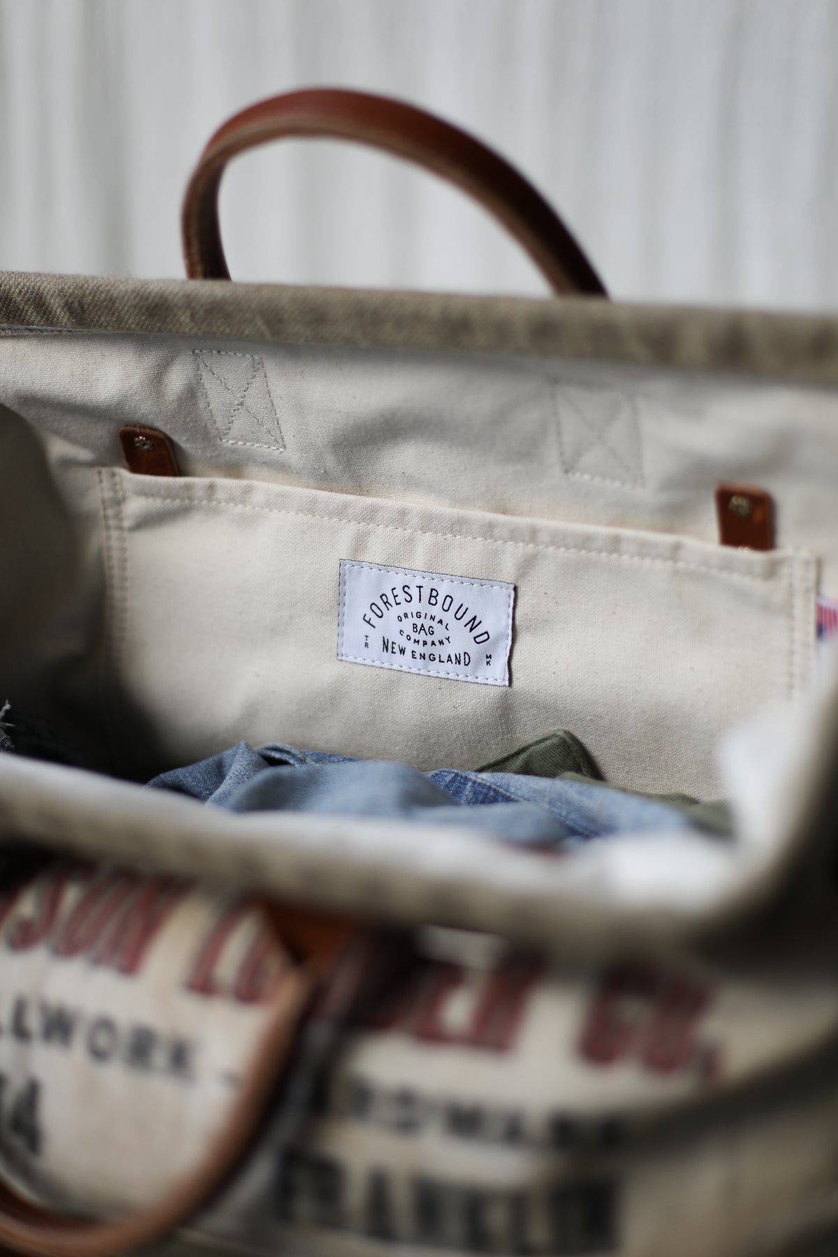 1960's era Salvaged Hemp & Lumber Apron Carryall
