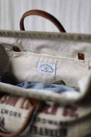 1960's era Salvaged Hemp & Lumber Apron Carryall