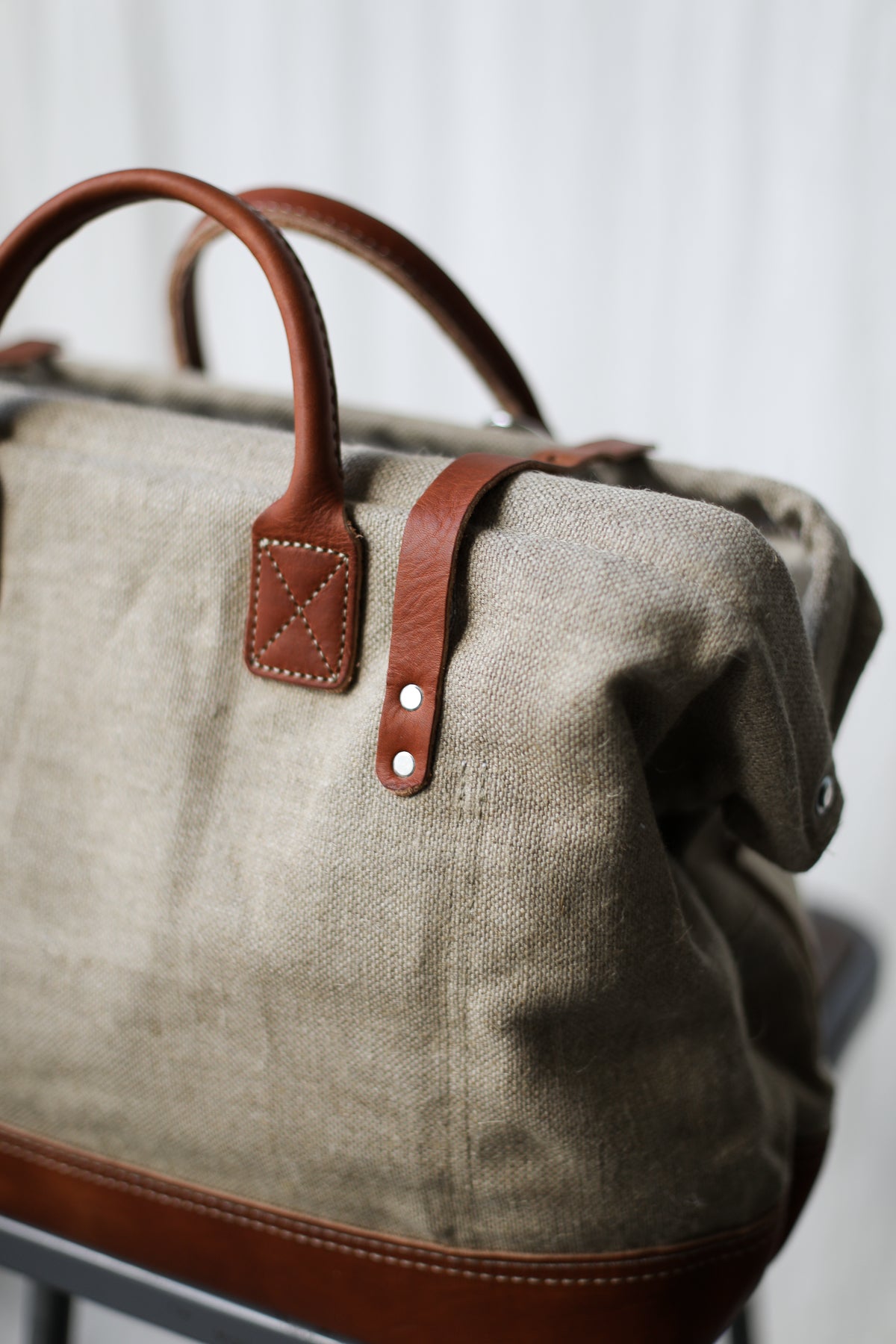 1960's era Salvaged Hemp & Lumber Apron Carryall