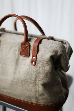 1960's era Salvaged Hemp & Lumber Apron Carryall