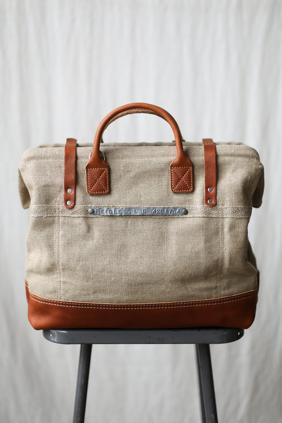 1960's era Salvaged Hemp & Lumber Apron Carryall