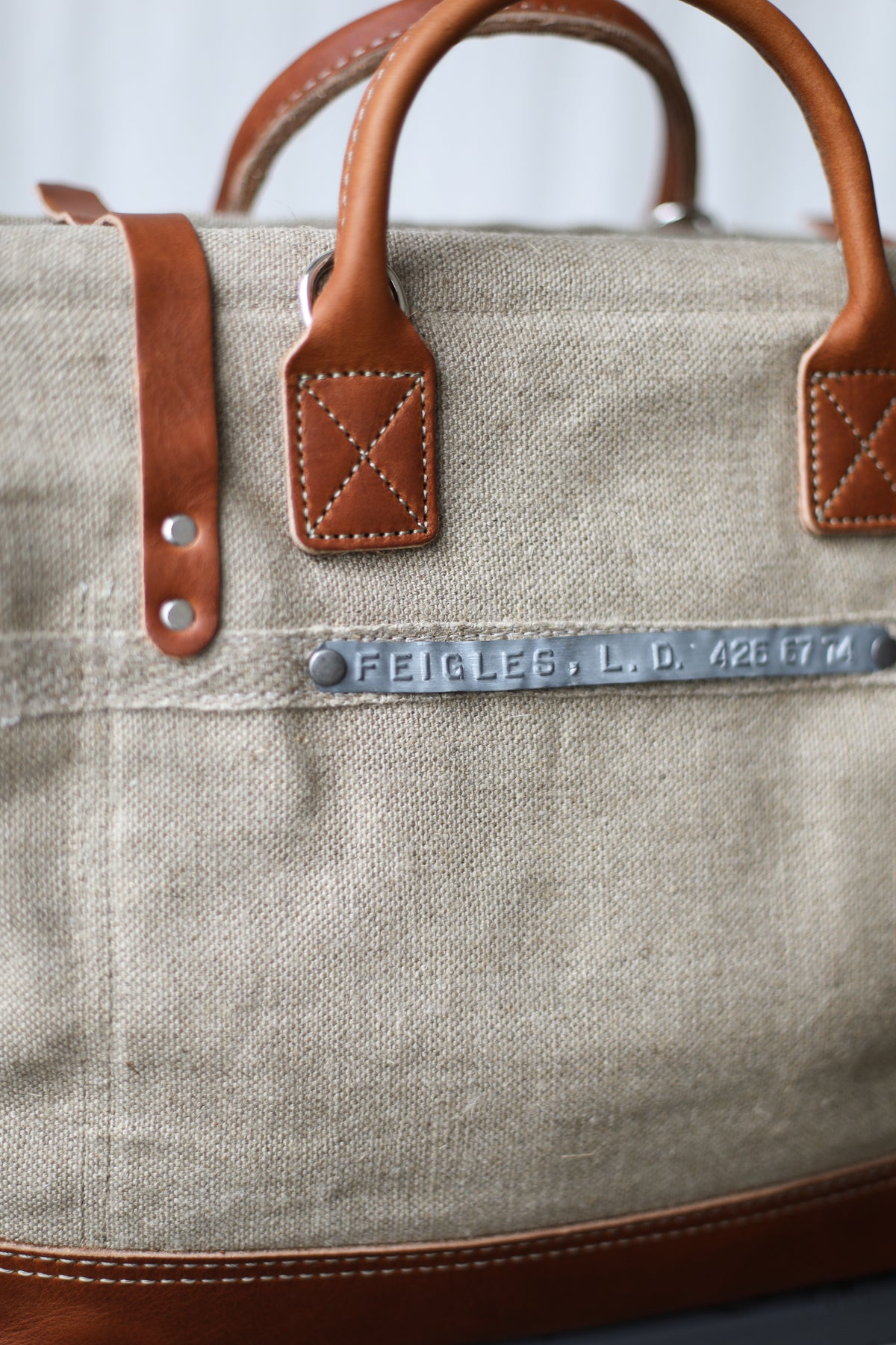 1960's era Salvaged Hemp & Lumber Apron Carryall