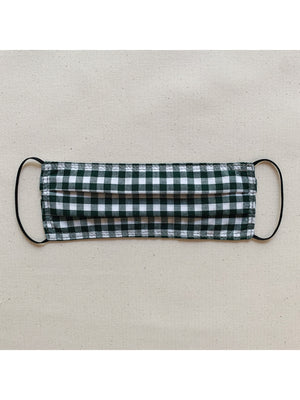 Fabric Face Mask - Olive Gingham