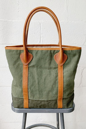 1940's era Salvaged Canvas Carryall